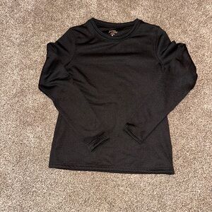 Colosseum Black Long Sleeve Fleece Lined Kids Shirt